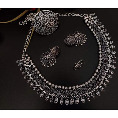 Choker combo set-Necklace-Oxidised Jewellery-Fashtreet India