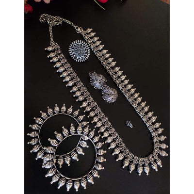 Haram Full combo set-Necklace-Oxidised Jewellery-Fashtreet India