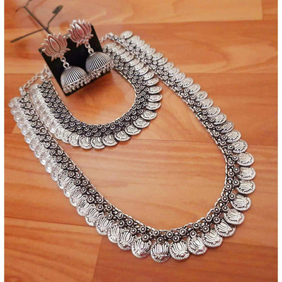 Premium quality long Harum-Necklace-Oxidised Jewellery-Fashtreet India